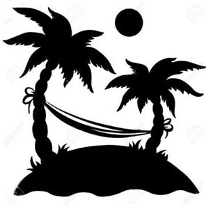 Detail Palm Tree With Hammock Clipart Nomer 46