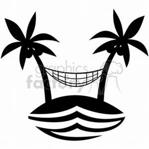 Detail Palm Tree With Hammock Clipart Nomer 48