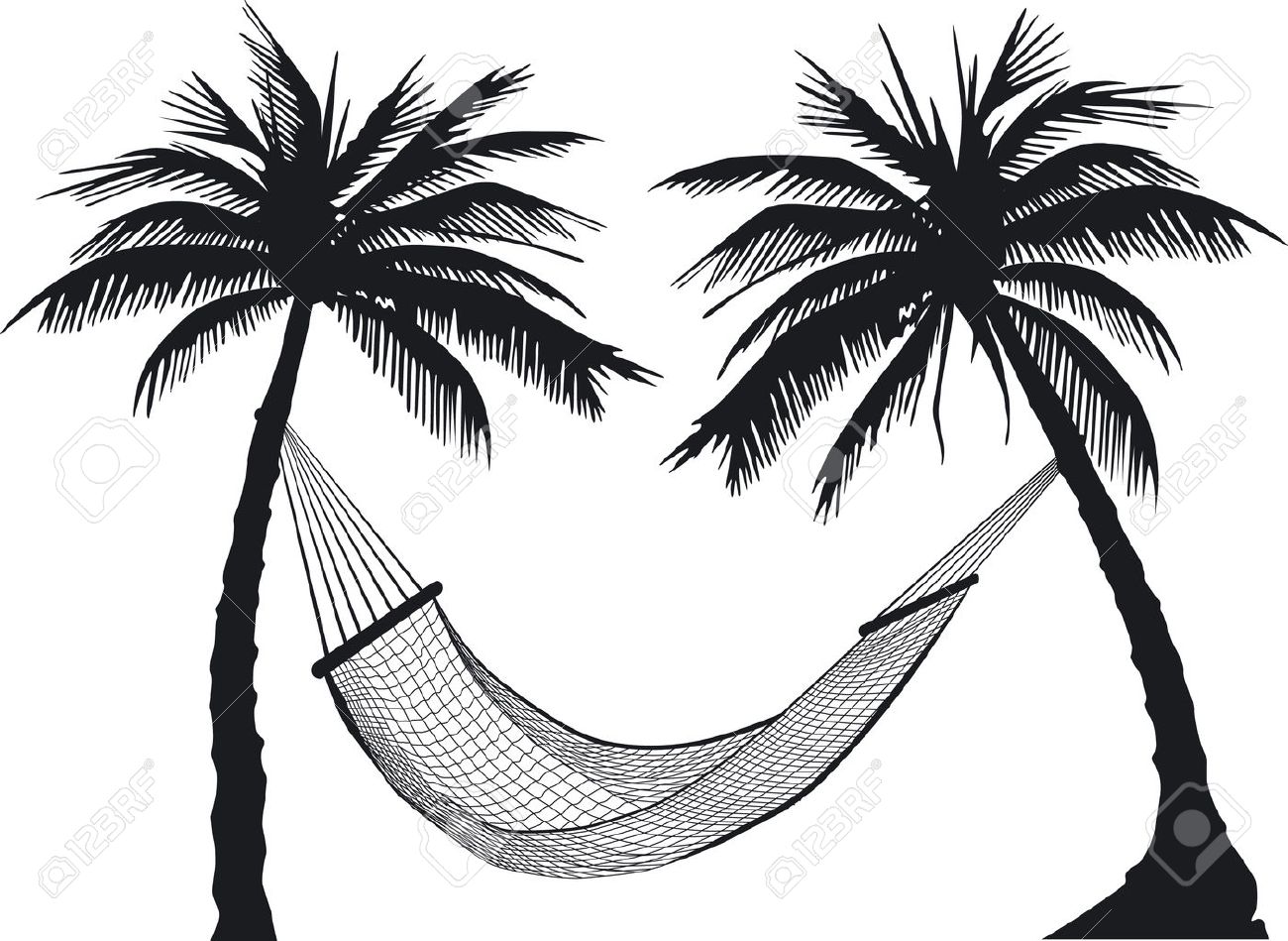 Detail Palm Tree With Hammock Clipart Nomer 9