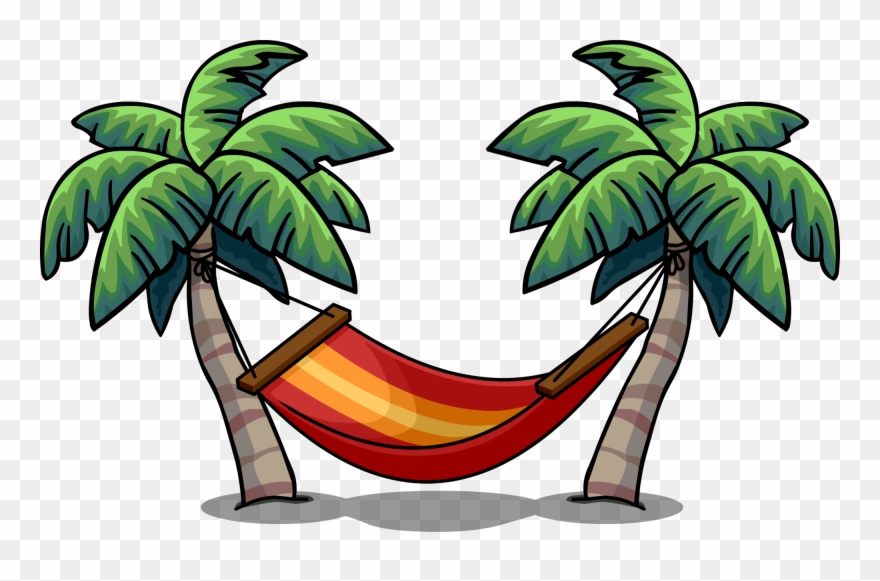 Palm Trees With Hammock Clipart - KibrisPDR