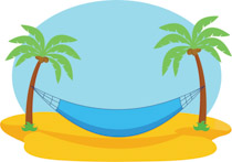 Detail Palm Trees With Hammock Clipart Nomer 20