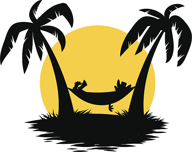 Detail Palm Trees With Hammock Clipart Nomer 5