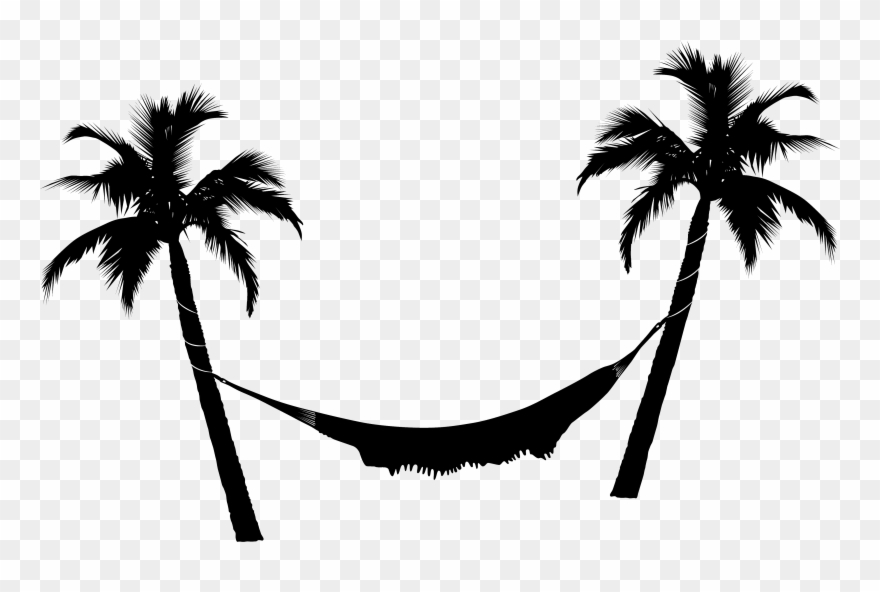 Detail Palm Trees With Hammock Clipart Nomer 8