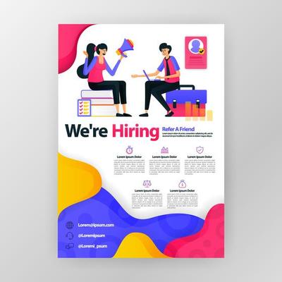 Detail Pamflet Flat Design Nomer 12