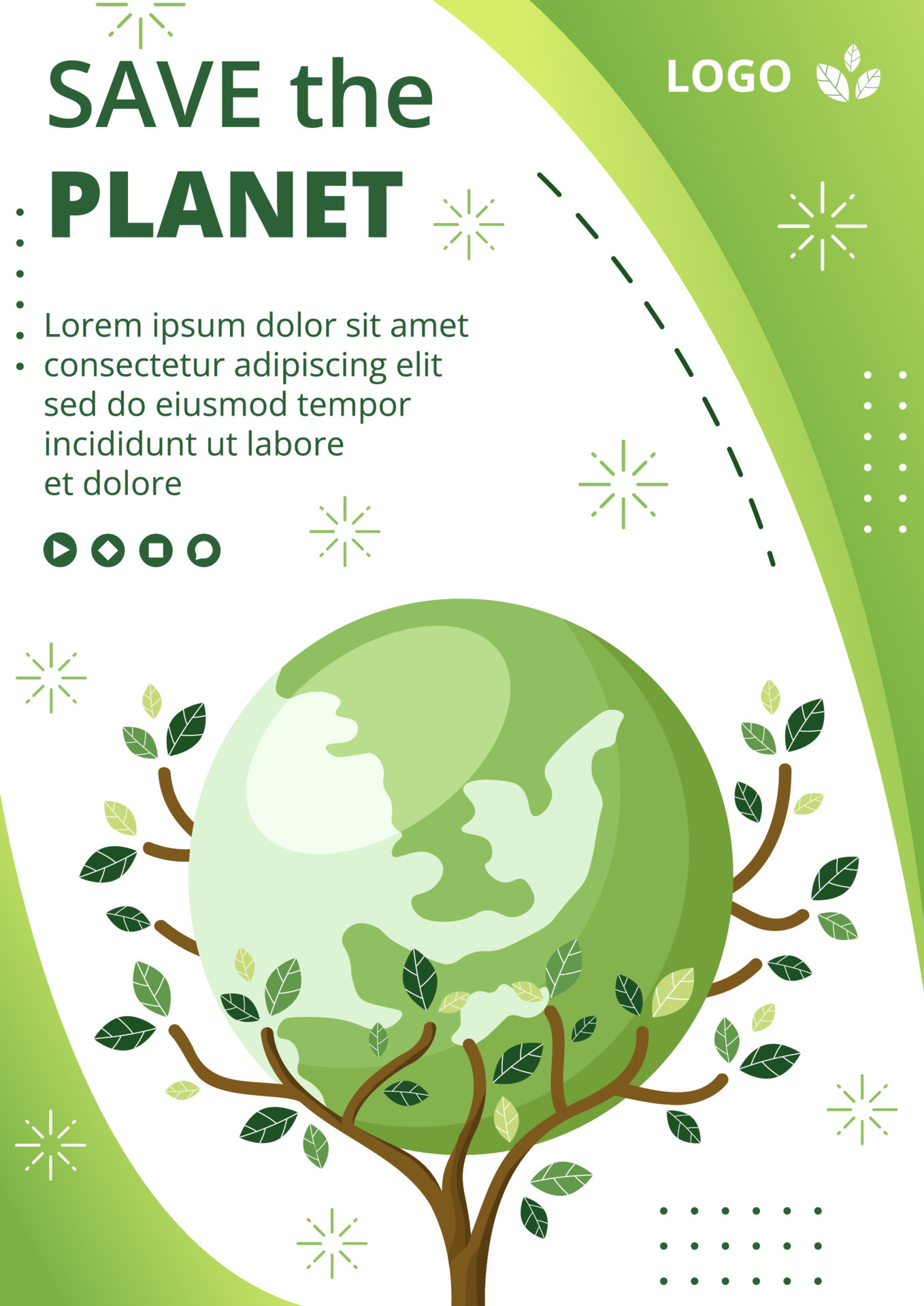 Detail Pamflet Flat Design Nomer 25