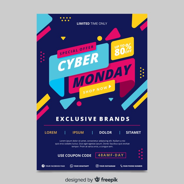 Detail Pamflet Flat Design Nomer 4