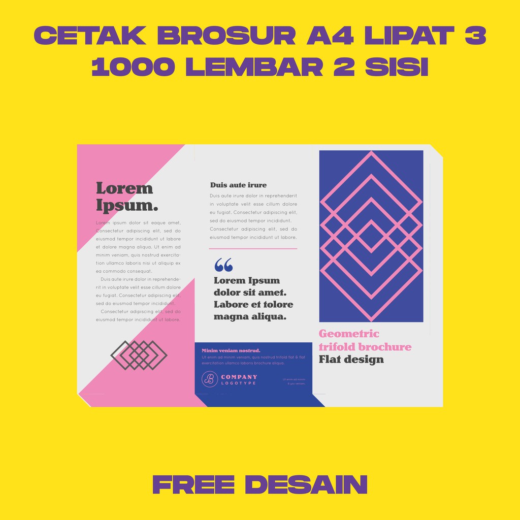 Detail Pamflet Flat Design Nomer 45