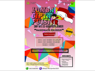 Detail Pamflet Flat Design Nomer 6