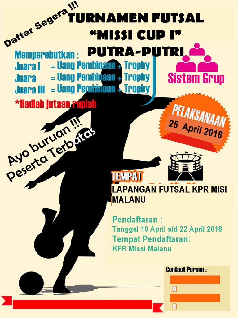 Detail Pamflet Futsal Nomer 14