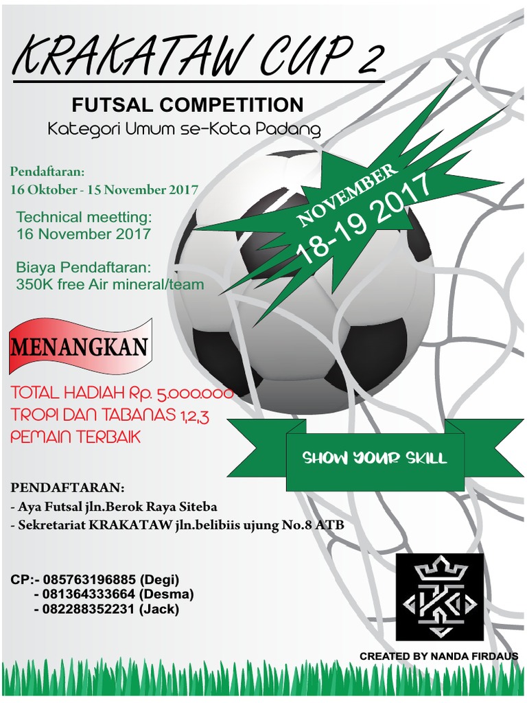 Detail Pamflet Futsal Nomer 39