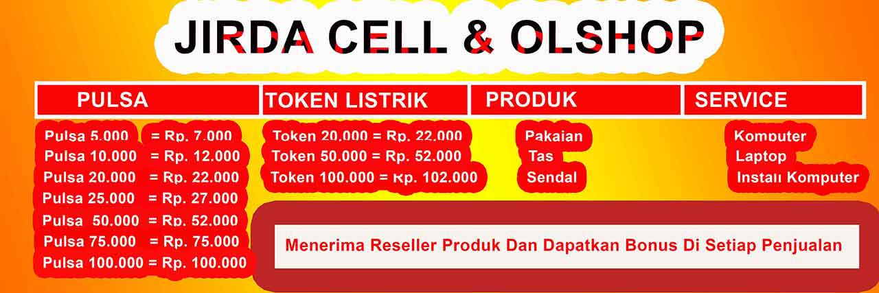 Detail Pamflet Jual Pulsa Nomer 40