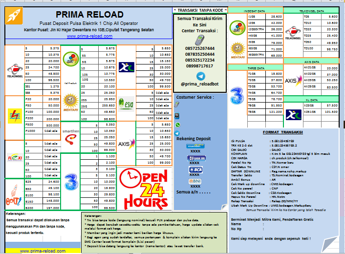 Detail Pamflet Jual Pulsa Nomer 45