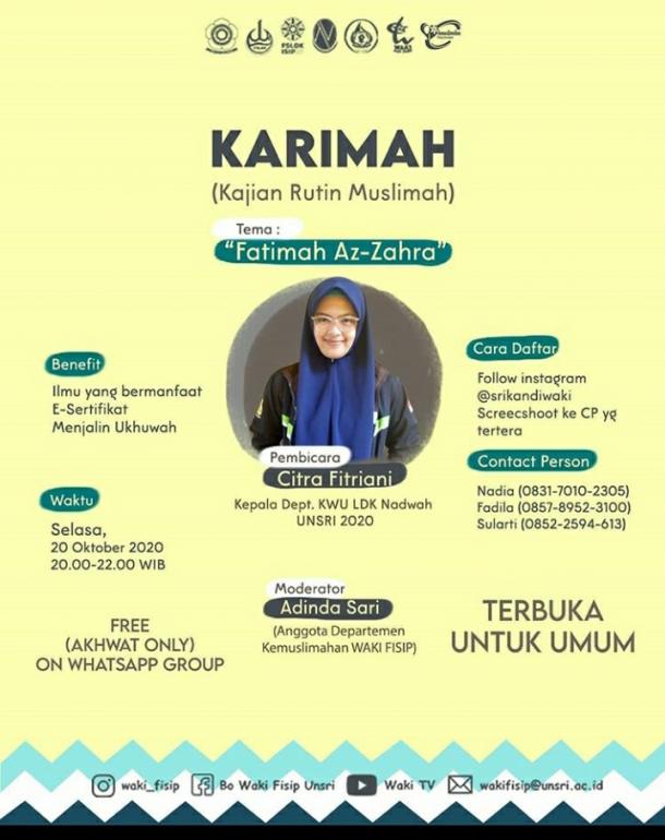 Detail Pamflet Kajian Muslimah Nomer 8