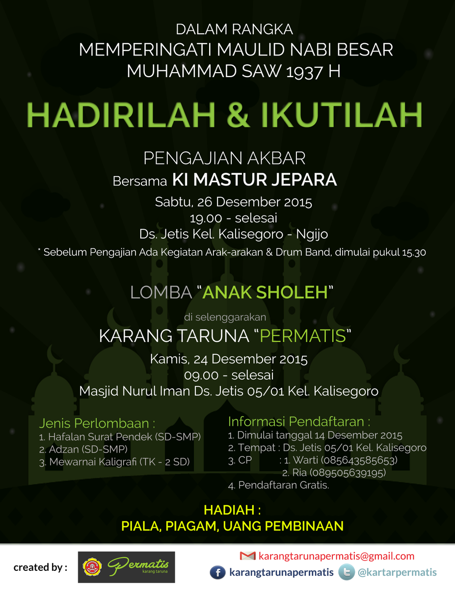 Detail Pamflet Maulid Nomer 12