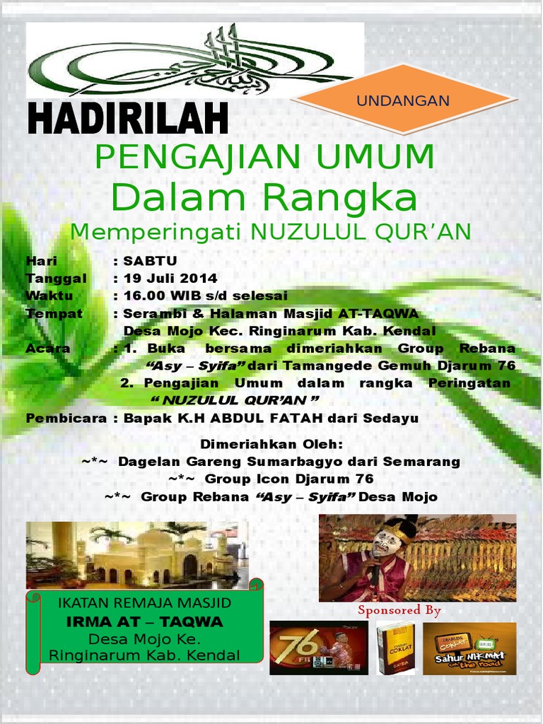 Detail Pamflet Pengajian Nomer 29