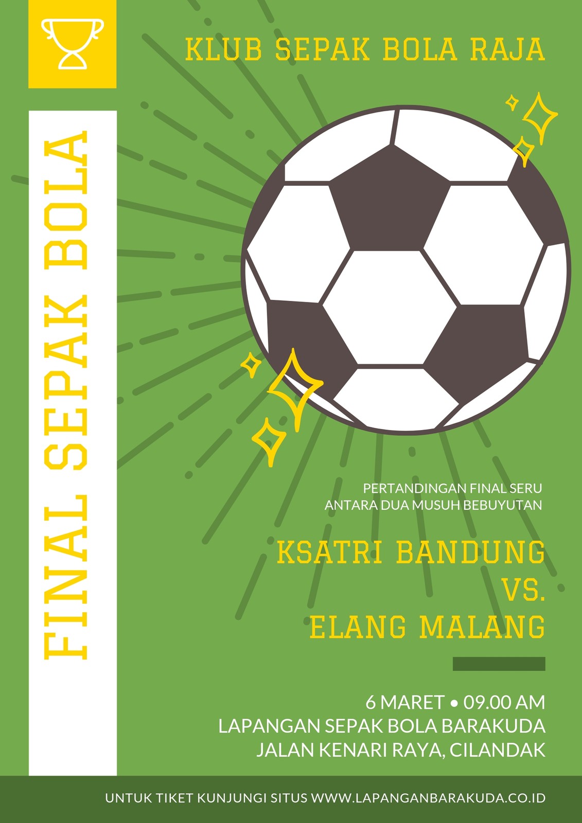 Detail Pamflet Pertandingan Sepak Bola Nomer 17