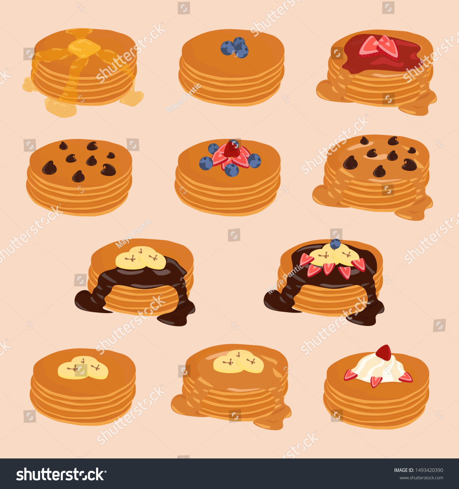Detail Pancake Images Clip Art Nomer 30