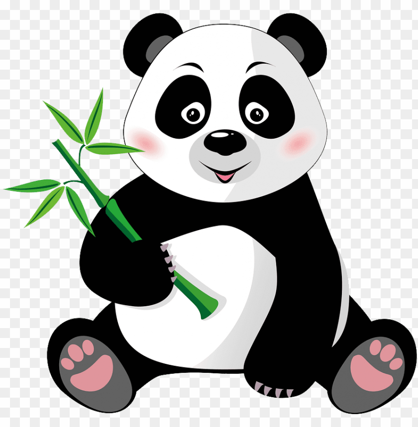 Detail Panda Bear Clip Art Free Nomer 2