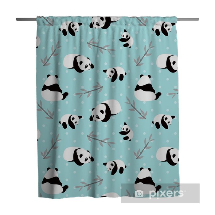 Detail Panda Bear Shower Curtain Nomer 12