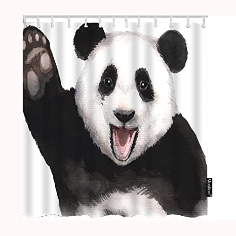 Detail Panda Bear Shower Curtain Nomer 10