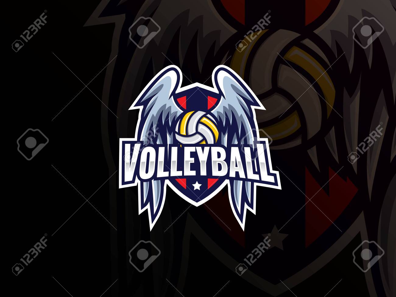 Detail Logo Team Volly Nomer 8