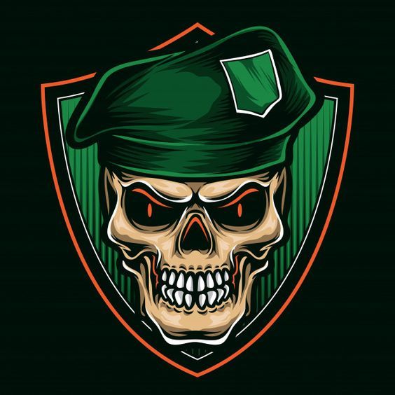 Detail Logo Tengkorak Army Nomer 19