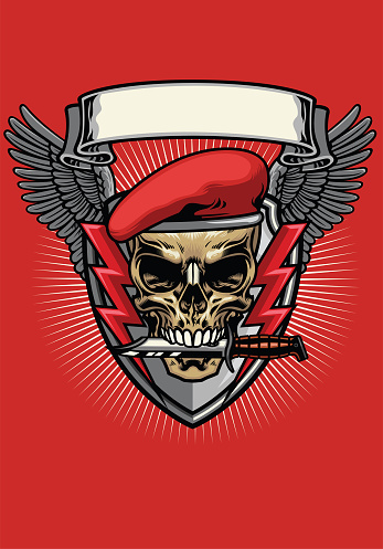 Detail Logo Tengkorak Army Nomer 25