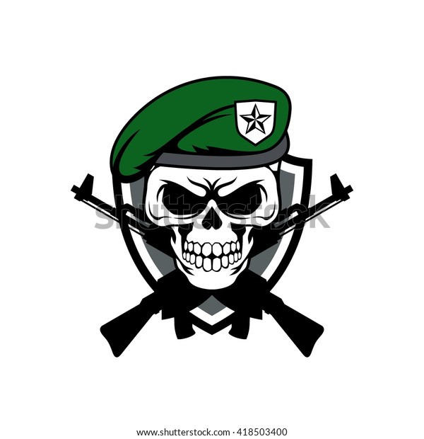 Detail Logo Tengkorak Army Nomer 5