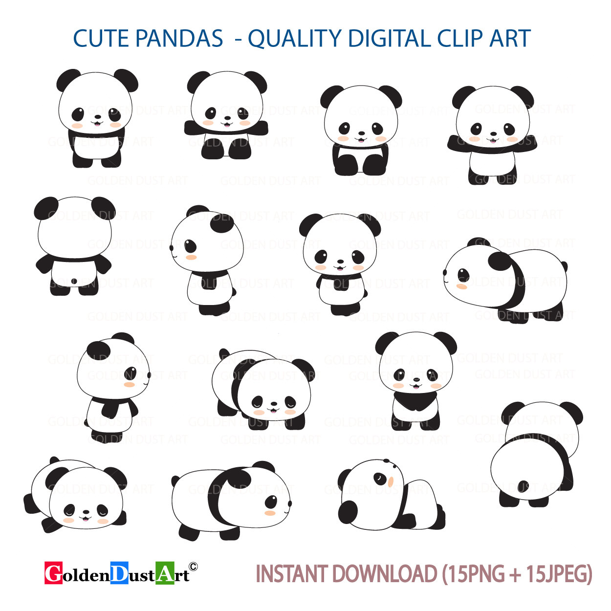 Detail Panda Clip Art Nomer 24