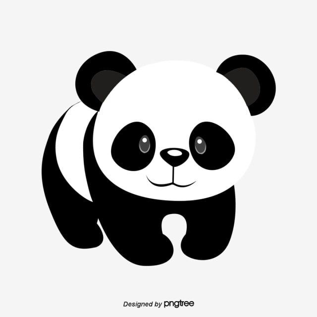 Panda Clipart Black And White - KibrisPDR