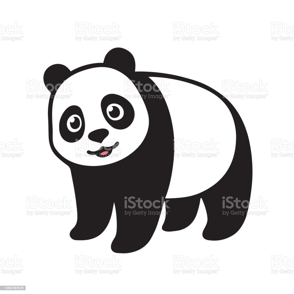 Detail Panda Clipart Black And White Nomer 11