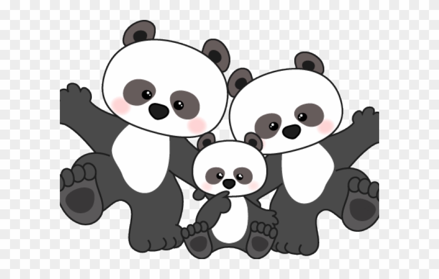 Detail Panda Clipart Black And White Nomer 19