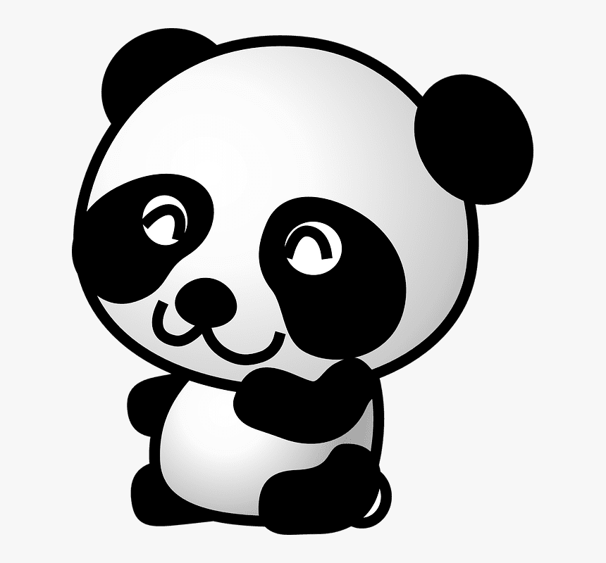 Detail Panda Clipart Transparent Background Nomer 10