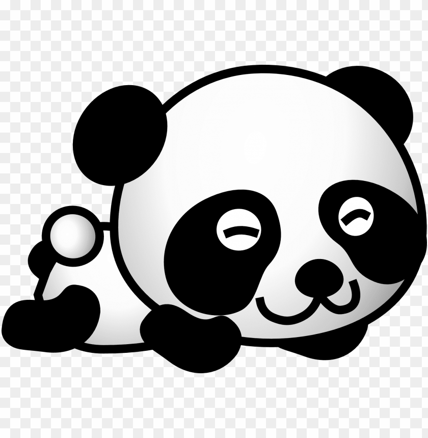 Detail Panda Clipart Transparent Background Nomer 13
