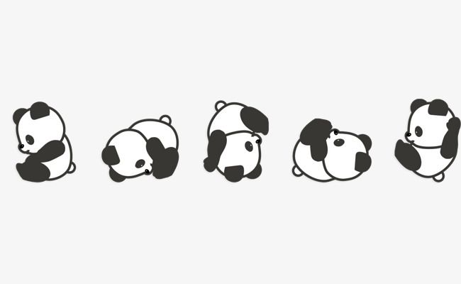 Detail Panda Clipart Transparent Background Nomer 15