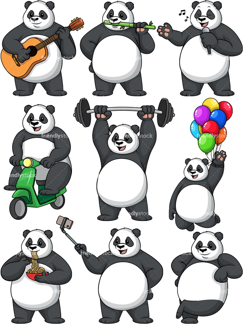 Detail Panda Png Vector Nomer 43