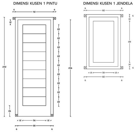 Detail Panjang Jendela Rumah Nomer 6