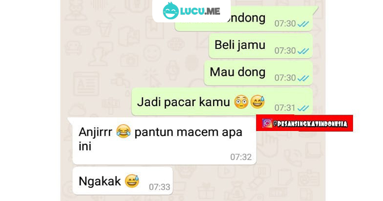 Detail Pantun Cinta Dan Lucu Nomer 11