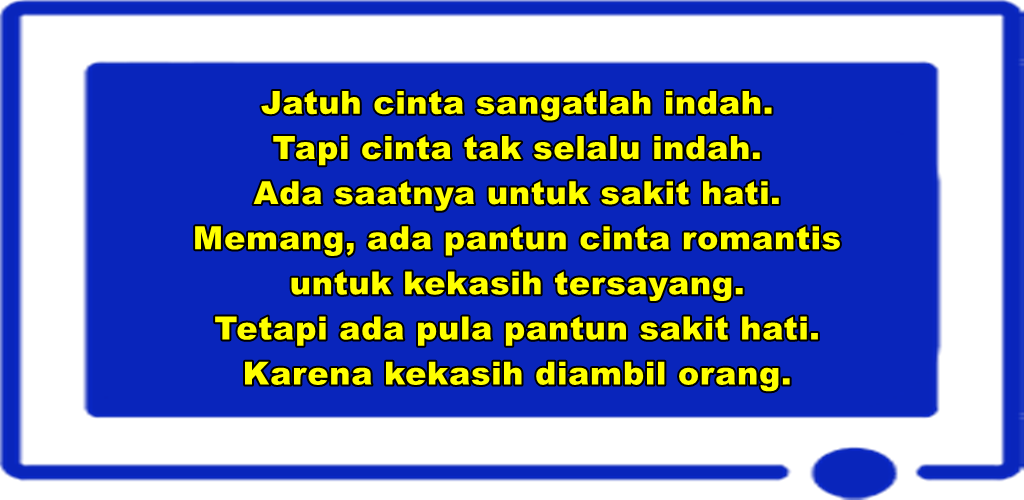 Detail Pantun Galau Cinta Nomer 50