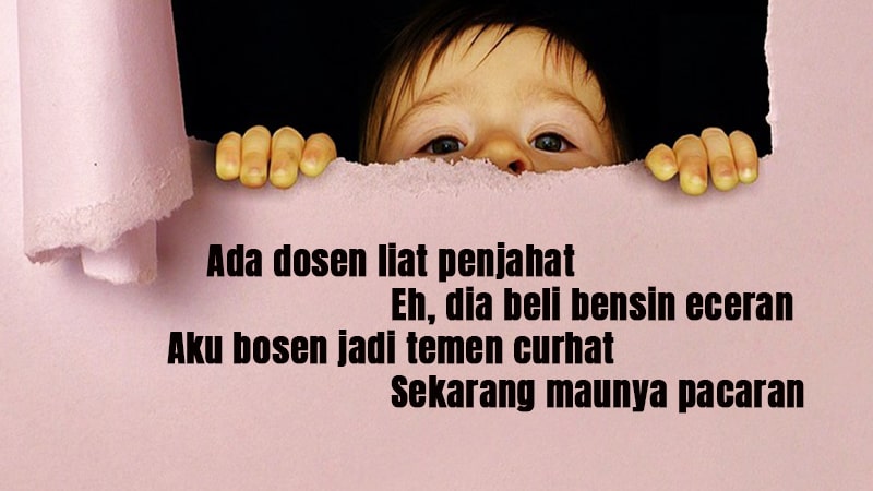 Detail Pantun Lucu Bergambar Nomer 6