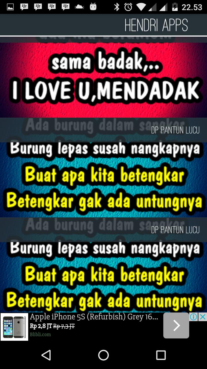 Detail Pantun Lucu Bergambar Nomer 48