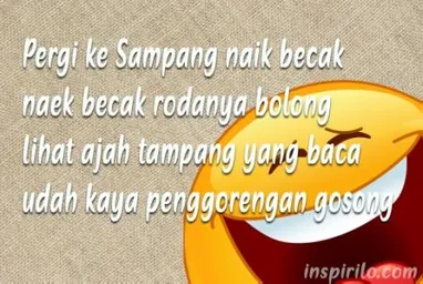 Detail Pantun Lucu Bergambar Nomer 49