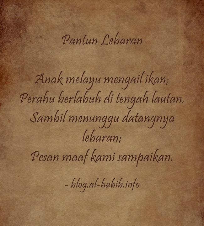 Pantun Melayu Lebaran Idul Fitri - KibrisPDR