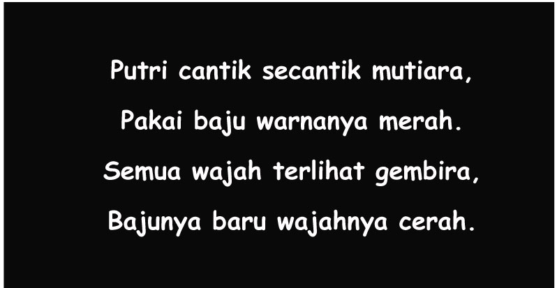 Detail Pantun Melayu Lebaran Idul Fitri Nomer 2