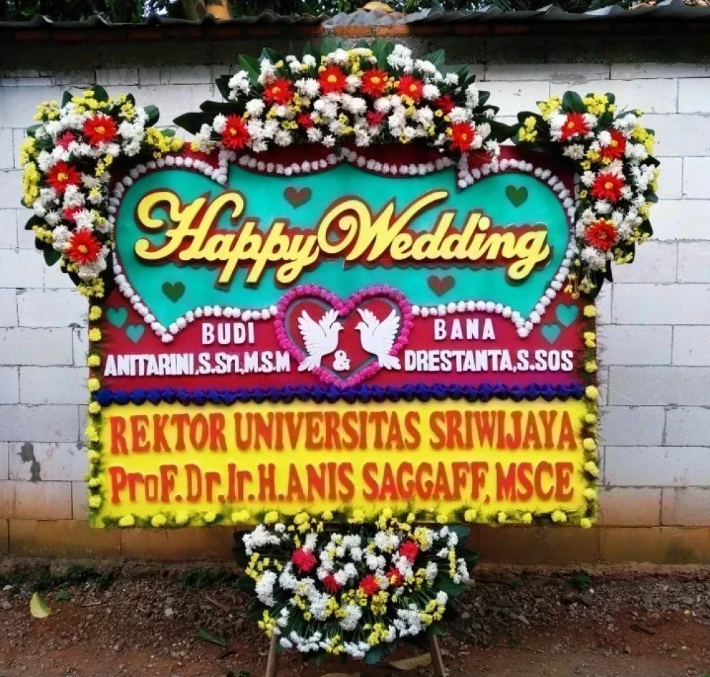Detail Papan Bunga Pernikahan Simple Nomer 29