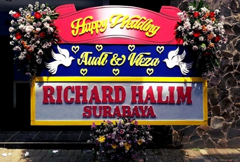 Detail Papan Bunga Pernikahan Simple Nomer 10