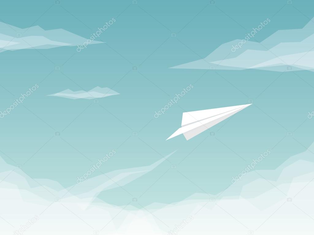 Detail Paper Airplane Background Nomer 14