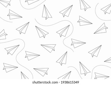 Detail Paper Airplane Background Nomer 3