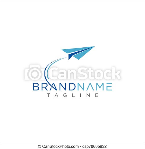 Detail Paper Airplane Logo Nomer 27