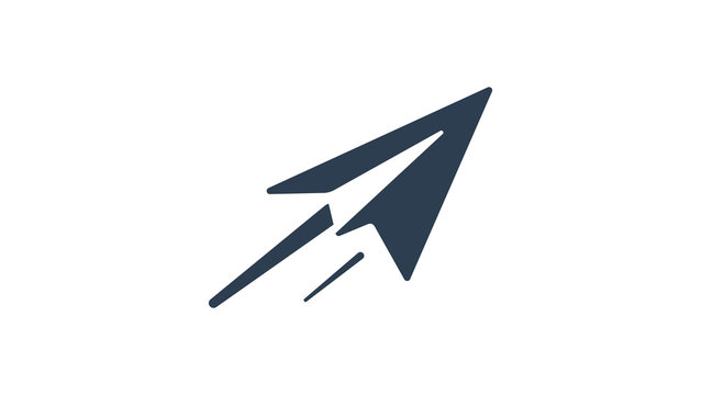Detail Paper Airplane Logo Nomer 6